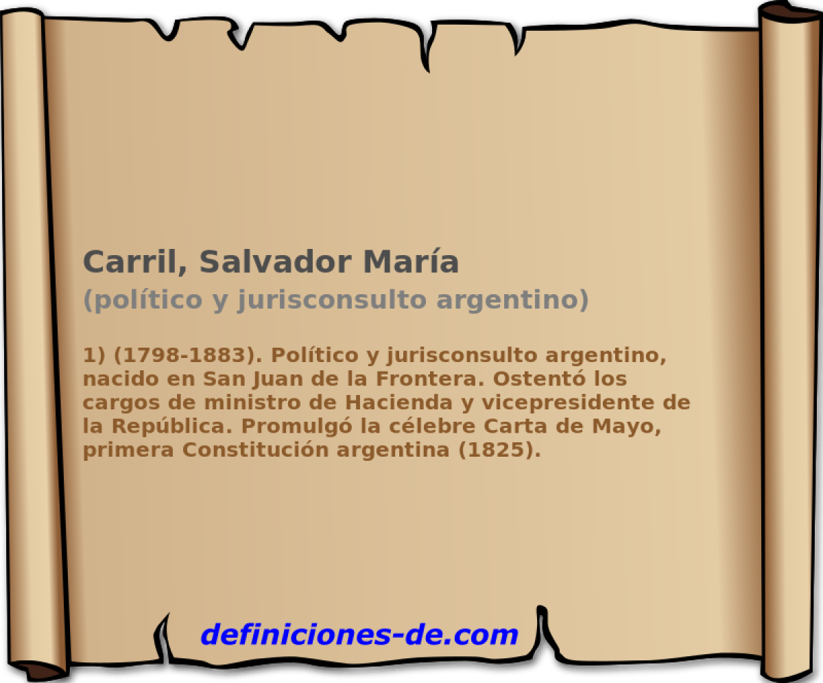Carril, Salvador Mara (poltico y jurisconsulto argentino)