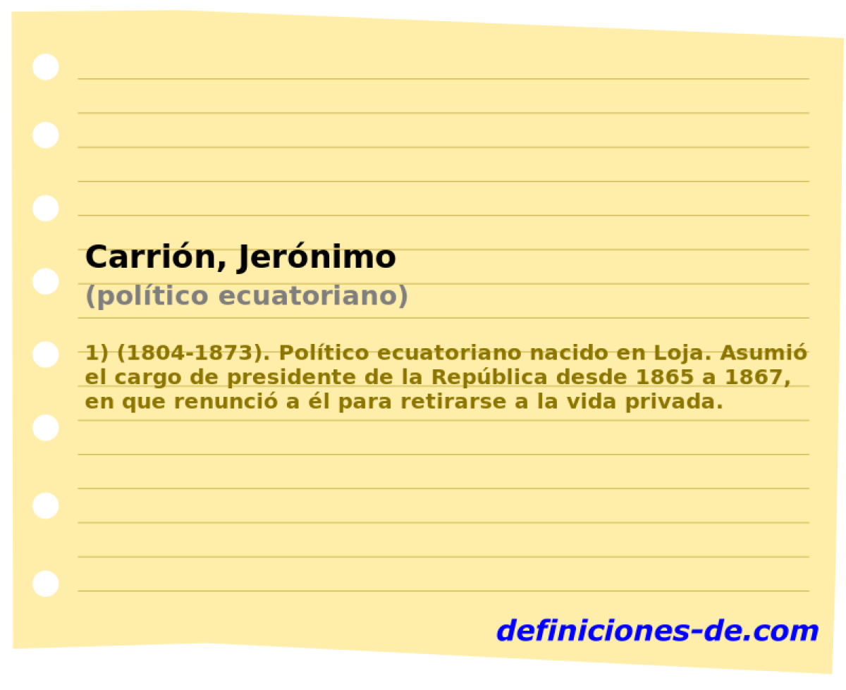 Carrin, Jernimo (poltico ecuatoriano)