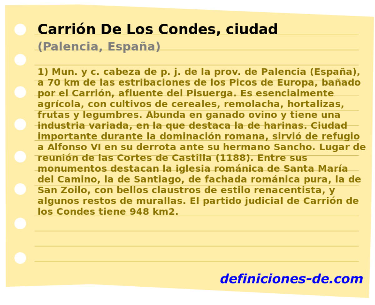 Carrin De Los Condes, ciudad (Palencia, Espaa)
