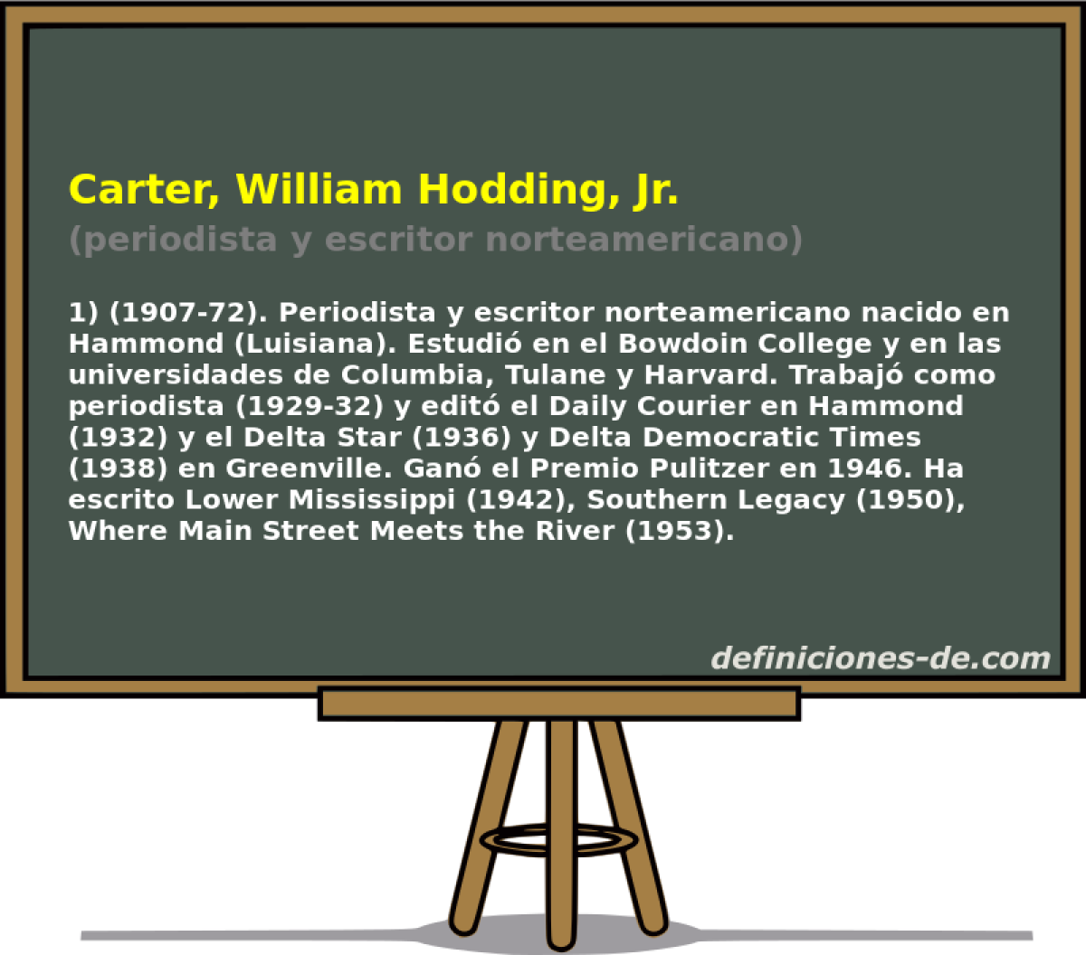 Carter, William Hodding, Jr. (periodista y escritor norteamericano)