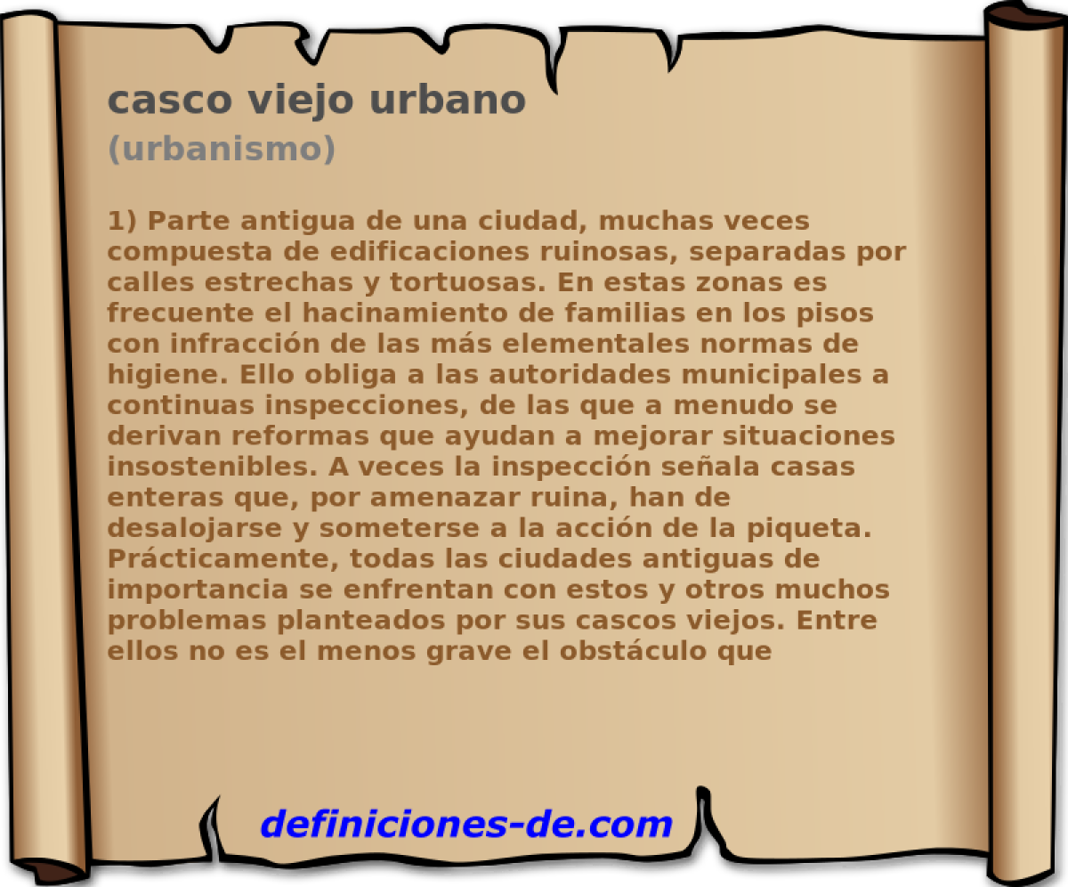 casco viejo urbano (urbanismo)