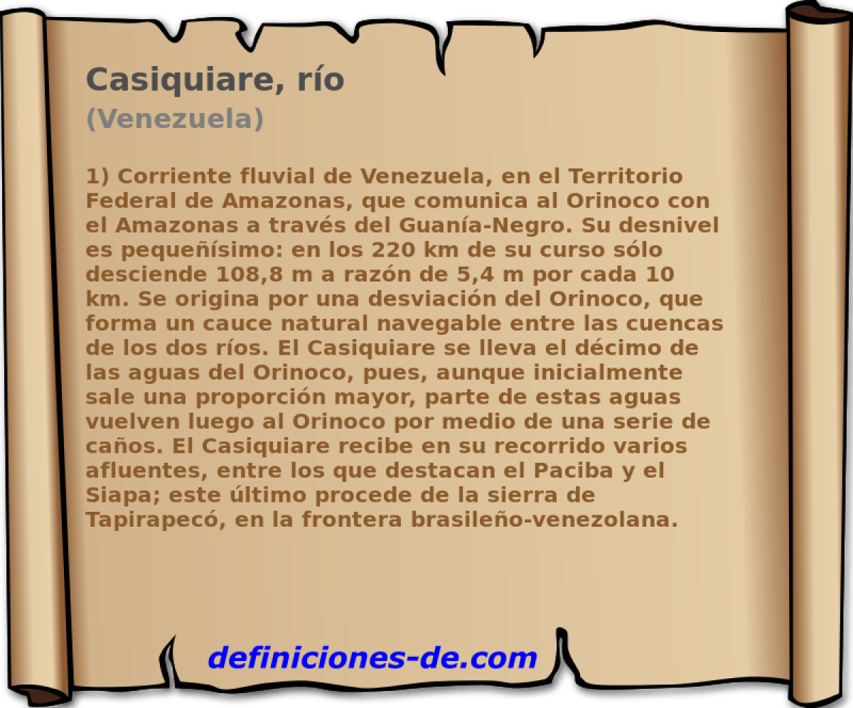 Casiquiare, ro (Venezuela)