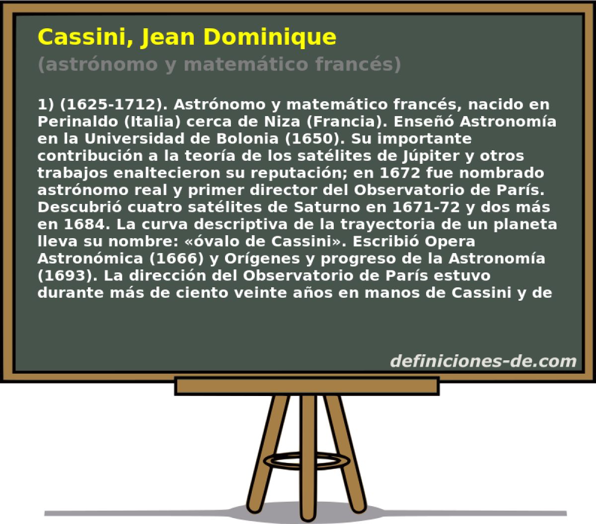 Cassini, Jean Dominique (astrnomo y matemtico francs)