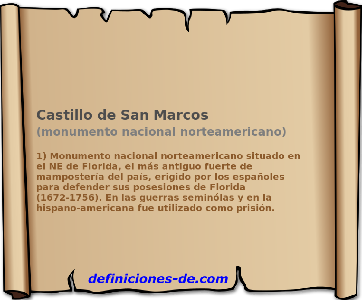 Castillo de San Marcos (monumento nacional norteamericano)