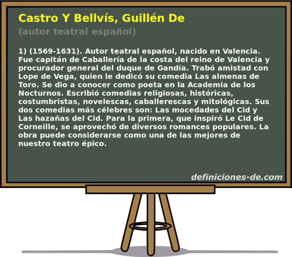 Castro Y Bellvs, Guilln De (autor teatral espaol)