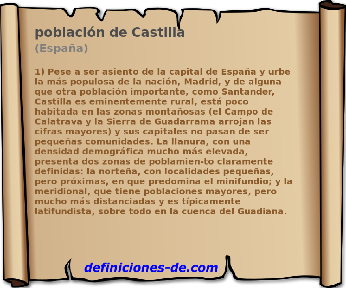 poblacin de Castilla (Espaa)