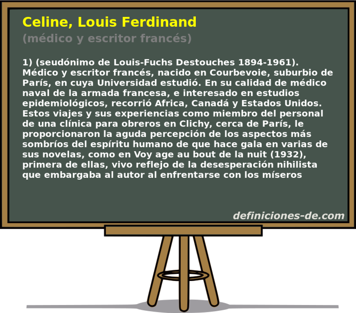 Celine, Louis Ferdinand (mdico y escritor francs)