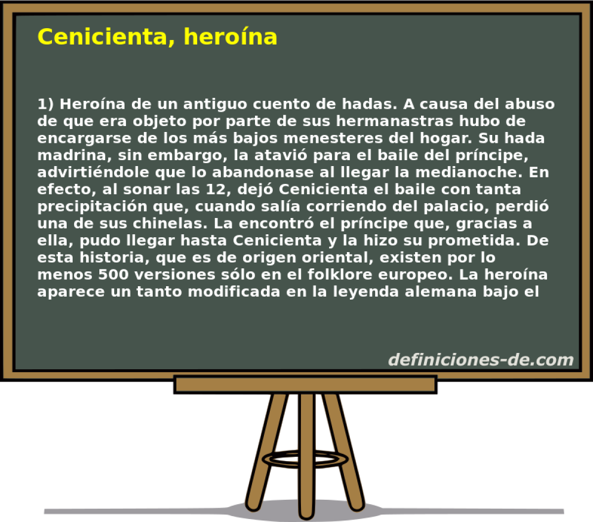 Breve biografía de Cenicienta, heroína