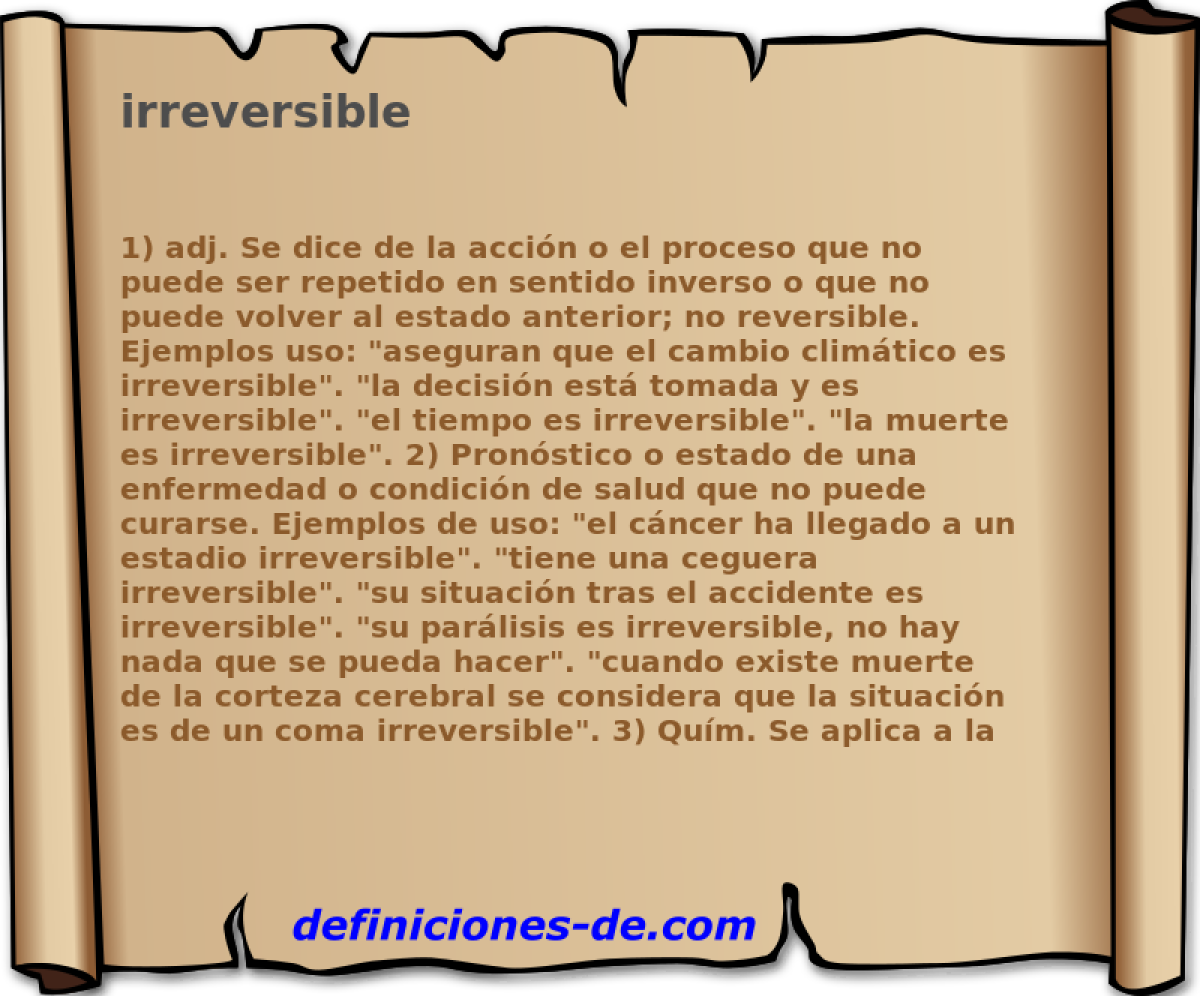 irreversible 