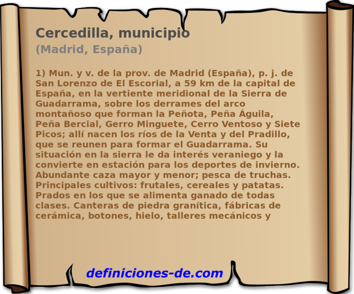Cercedilla, municipio (Madrid, Espaa)