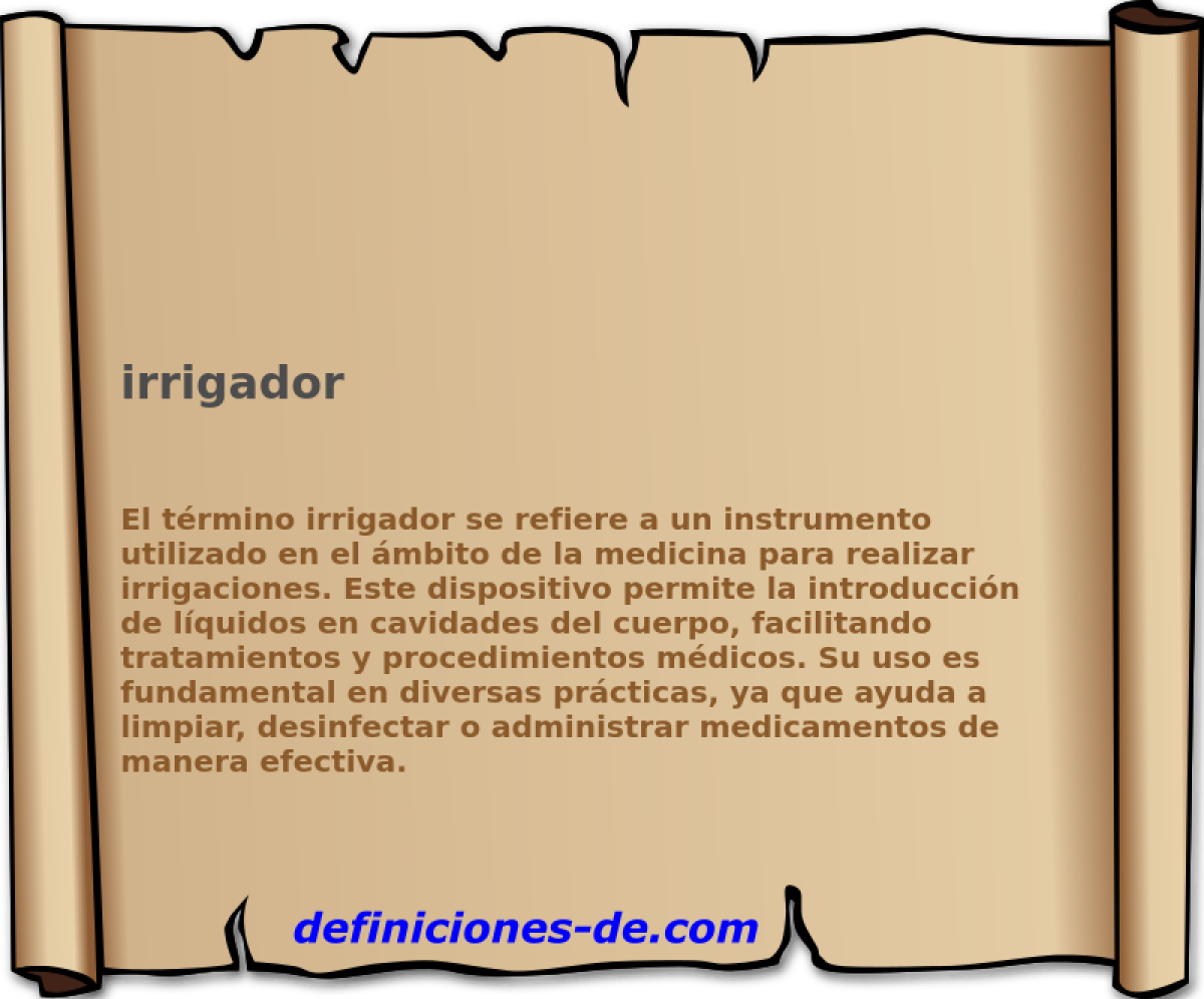 irrigador 