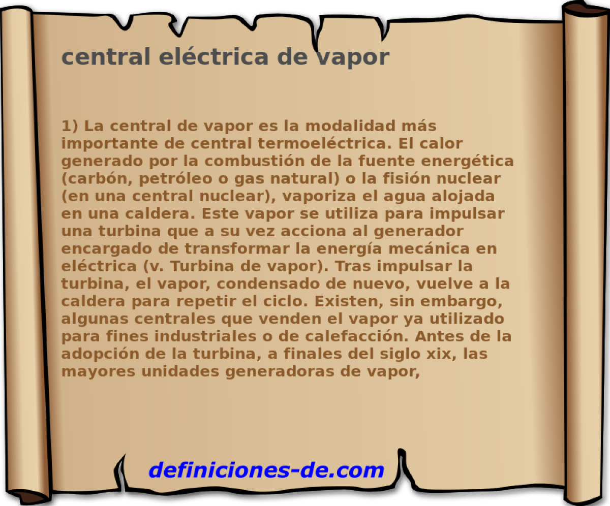 central elctrica de vapor 