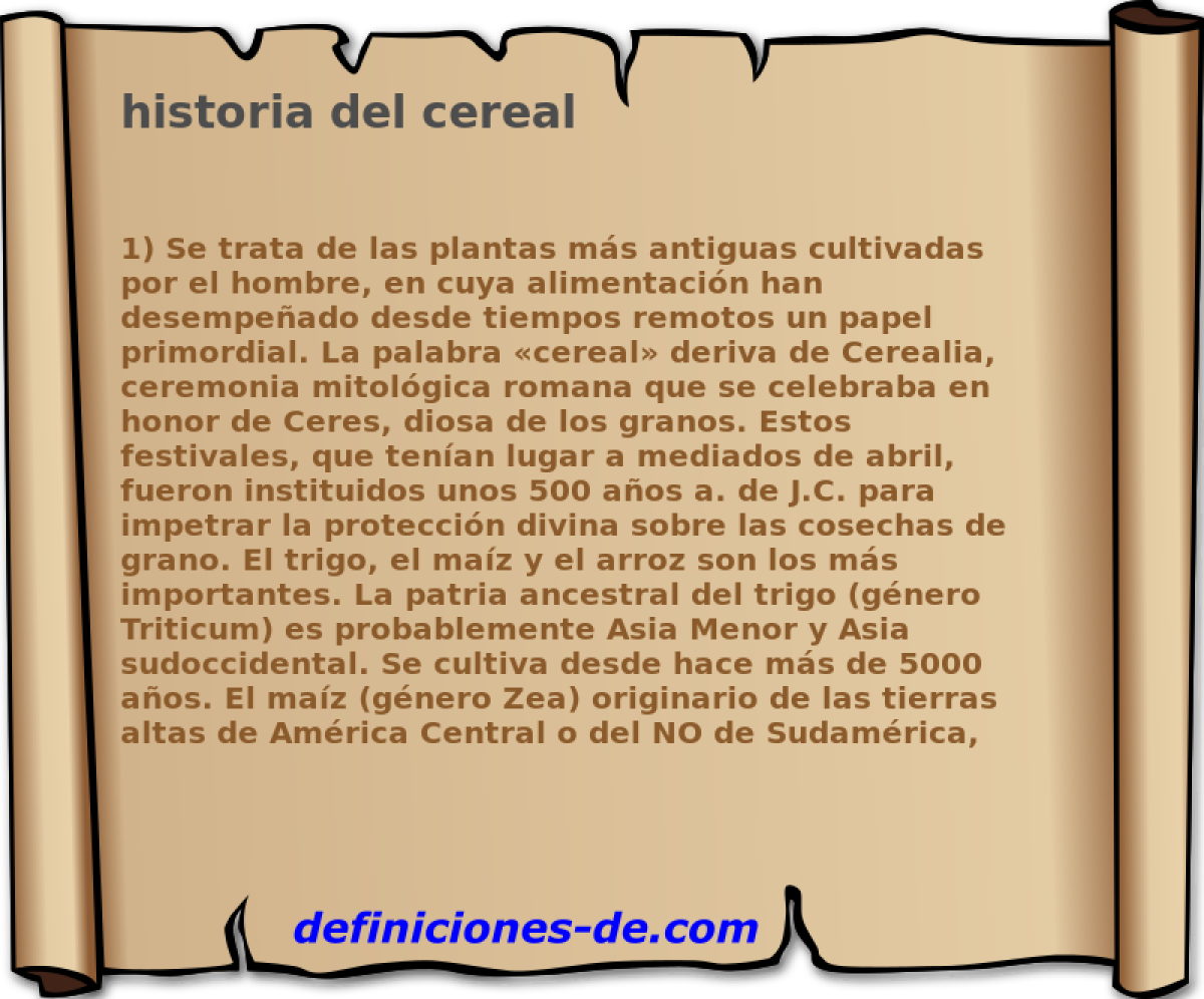 historia del cereal 