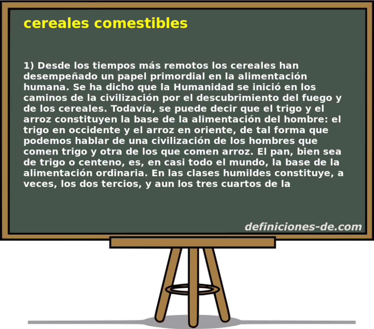 cereales comestibles 
