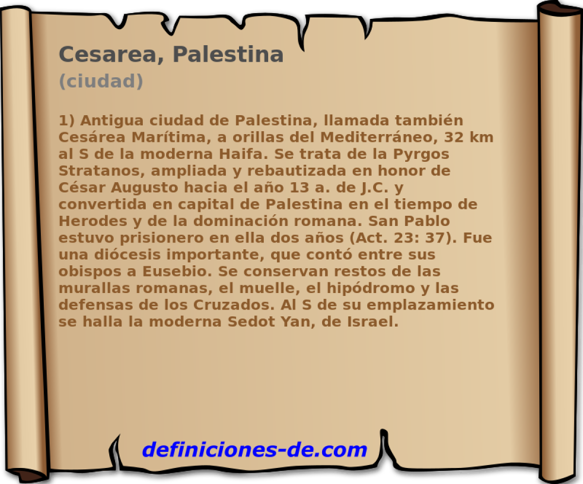 Cesarea, Palestina (ciudad)