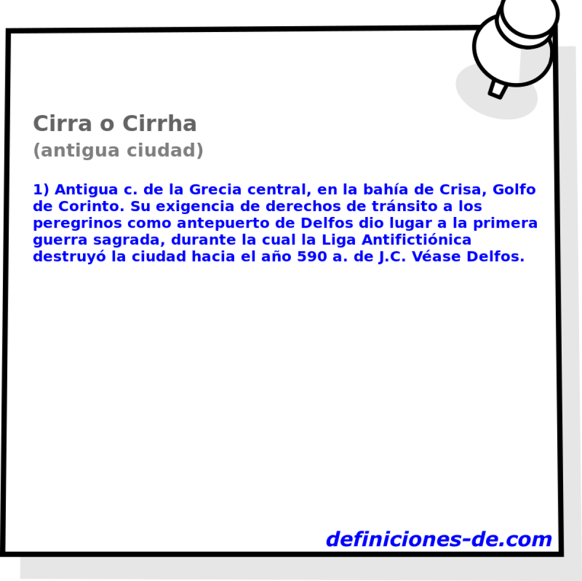 Cirra o Cirrha (antigua ciudad)