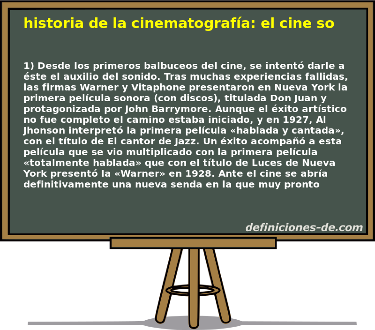 historia de la cinematografa: el cine sonoro (1927-1960) 