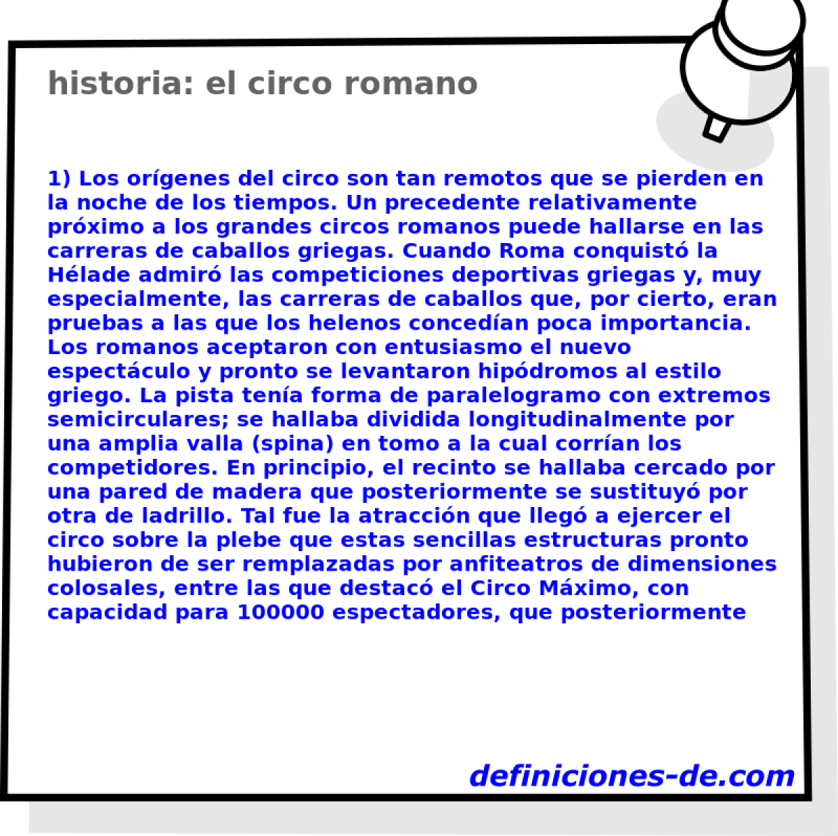 historia: el circo romano 