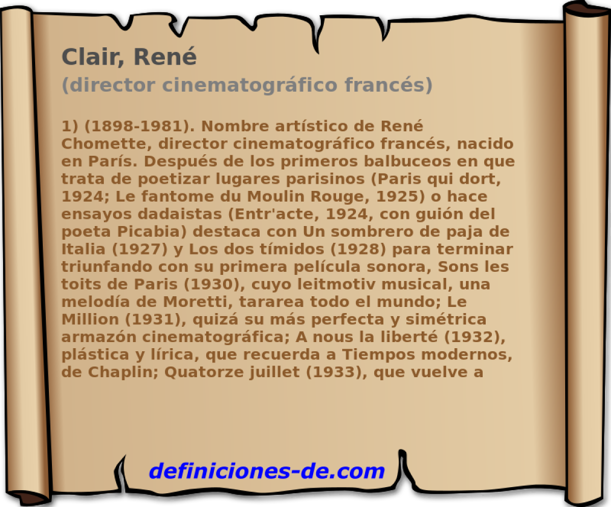 Clair, Ren (director cinematogrfico francs)