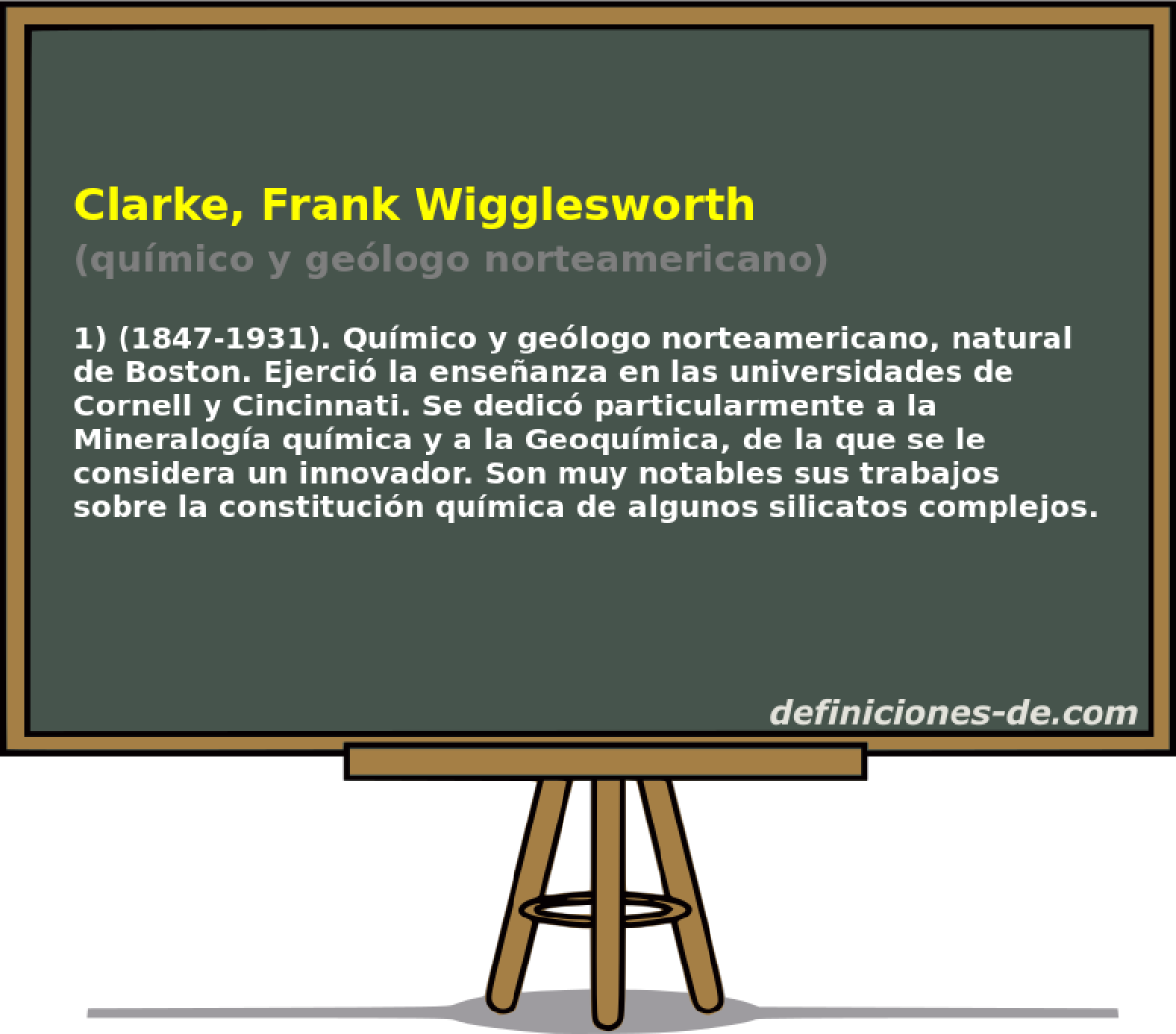 Clarke, Frank Wigglesworth (qumico y gelogo norteamericano)