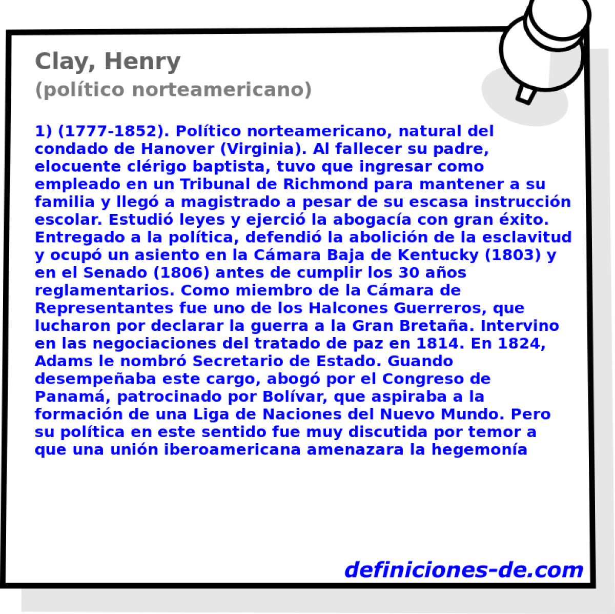 Clay, Henry (poltico norteamericano)
