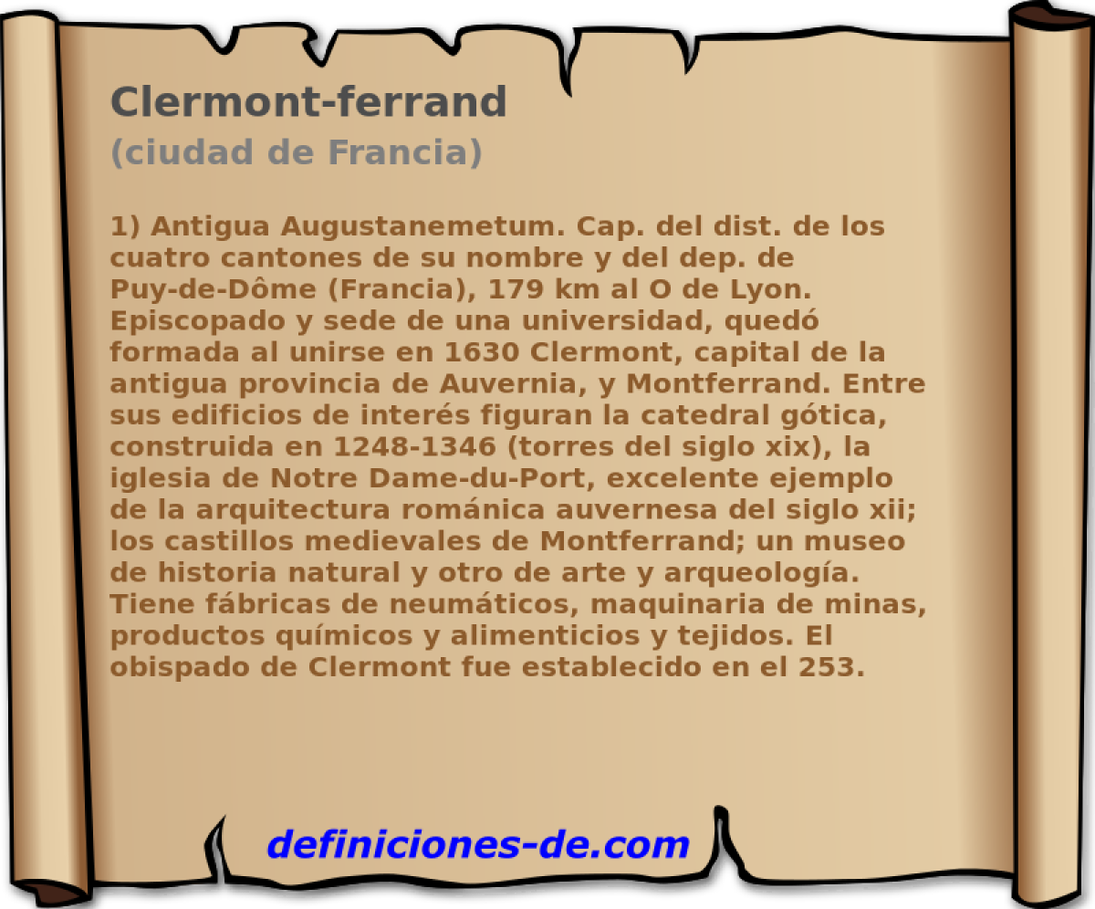 Clermont-ferrand (ciudad de Francia)