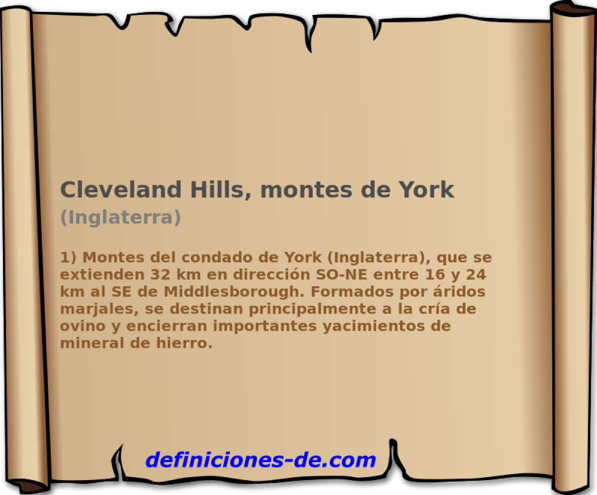 Cleveland Hills, montes de York (Inglaterra)