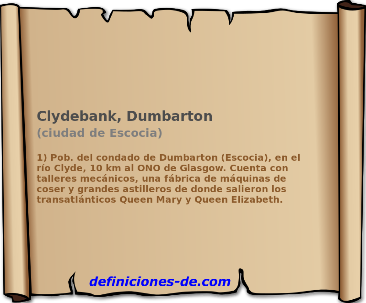 Clydebank, Dumbarton (ciudad de Escocia)