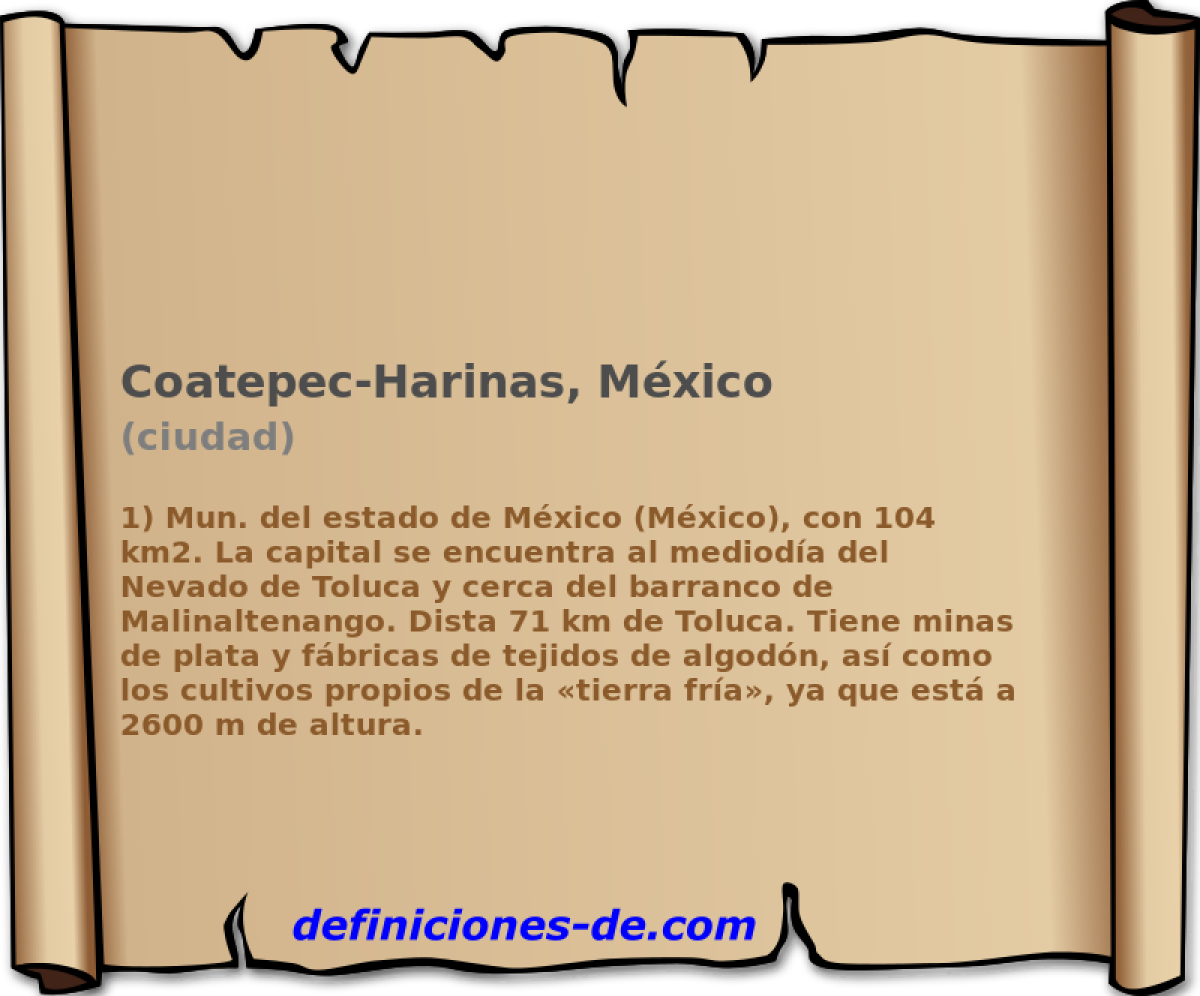 Coatepec-Harinas, Mxico (ciudad)