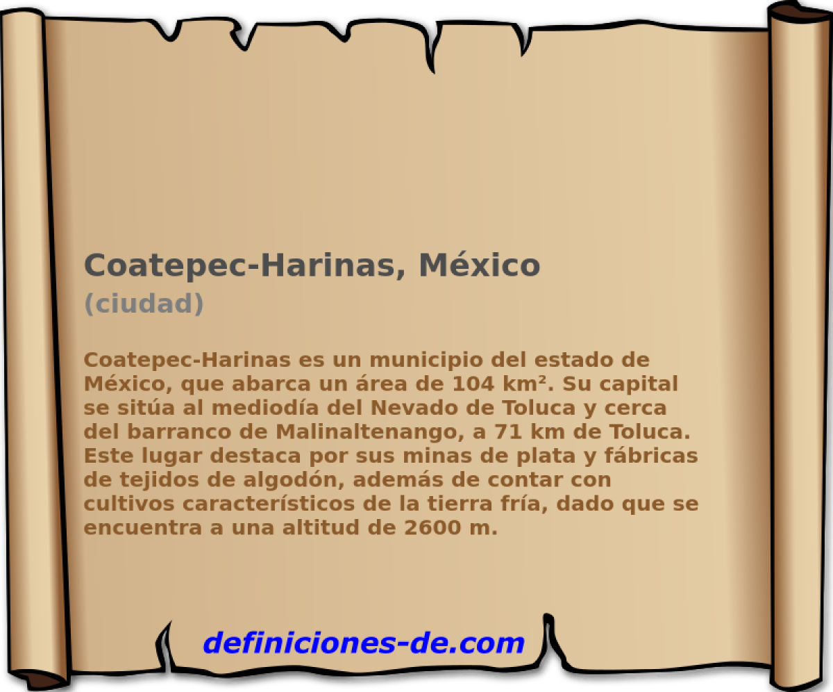 Coatepec-Harinas, Mxico (ciudad)