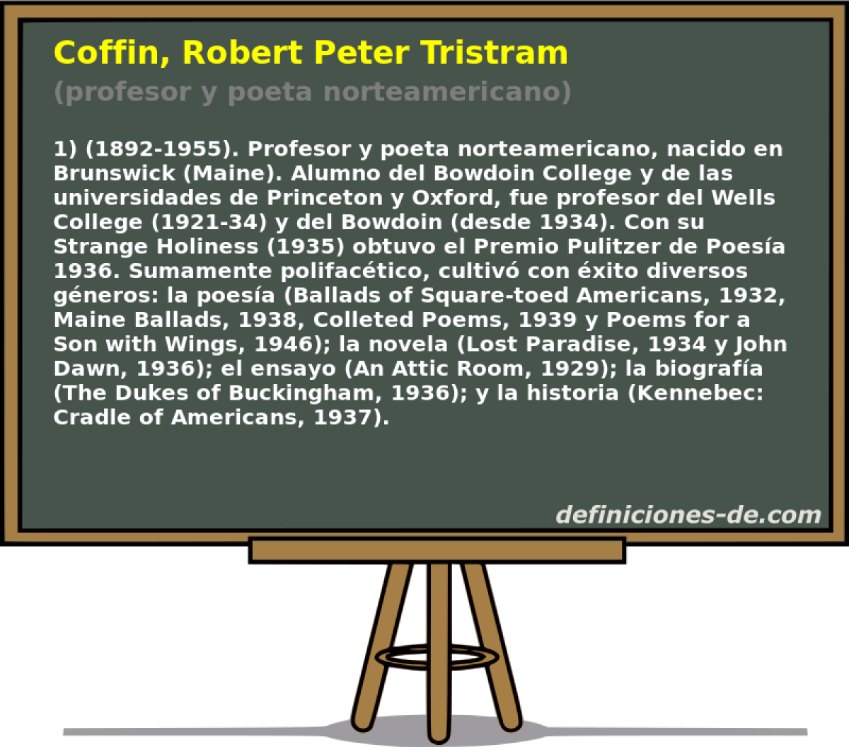 Coffin, Robert Peter Tristram (profesor y poeta norteamericano)