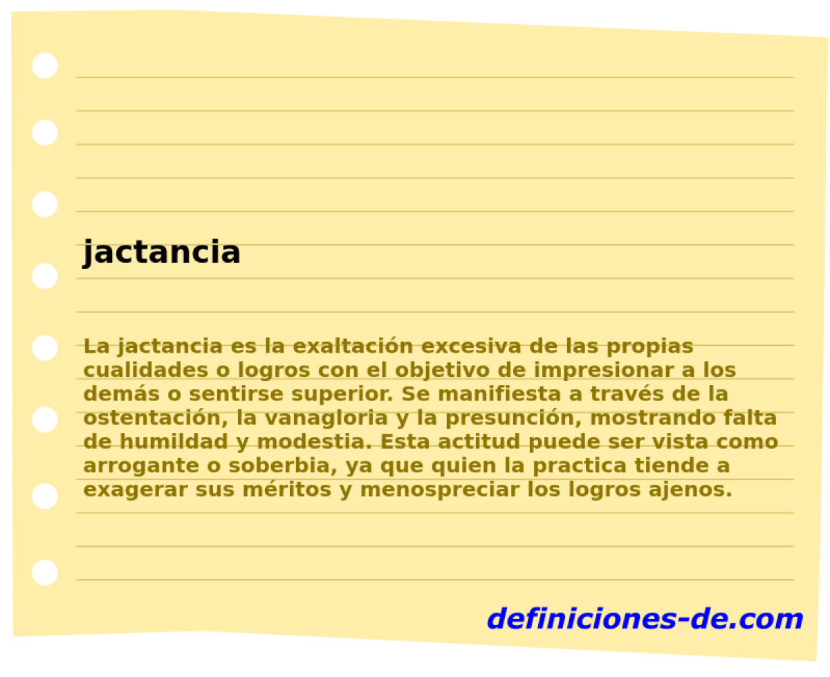 jactancia 