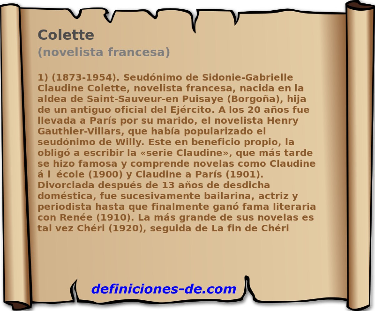 Colette (novelista francesa)