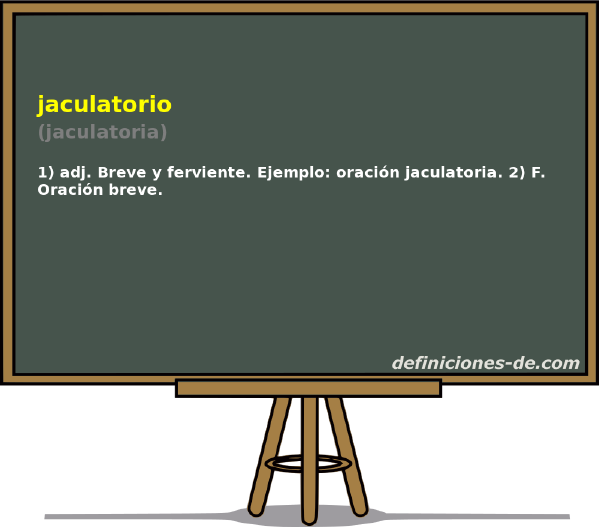 jaculatorio (jaculatoria)