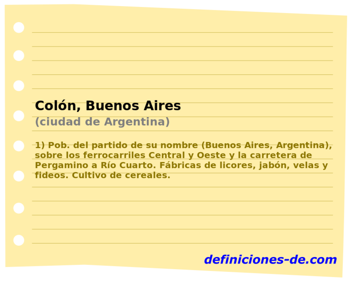 Coln, Buenos Aires (ciudad de Argentina)