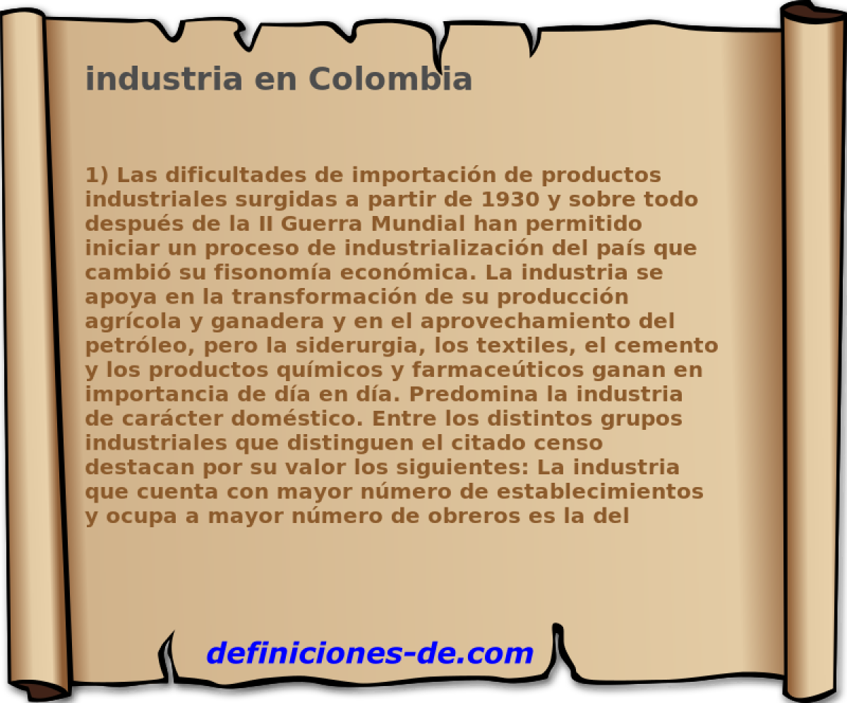 industria en Colombia 