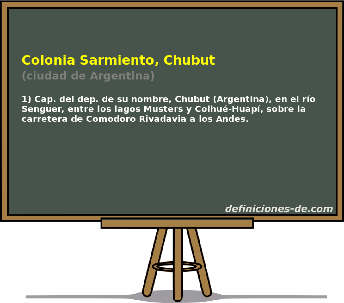 Colonia Sarmiento, Chubut (ciudad de Argentina)