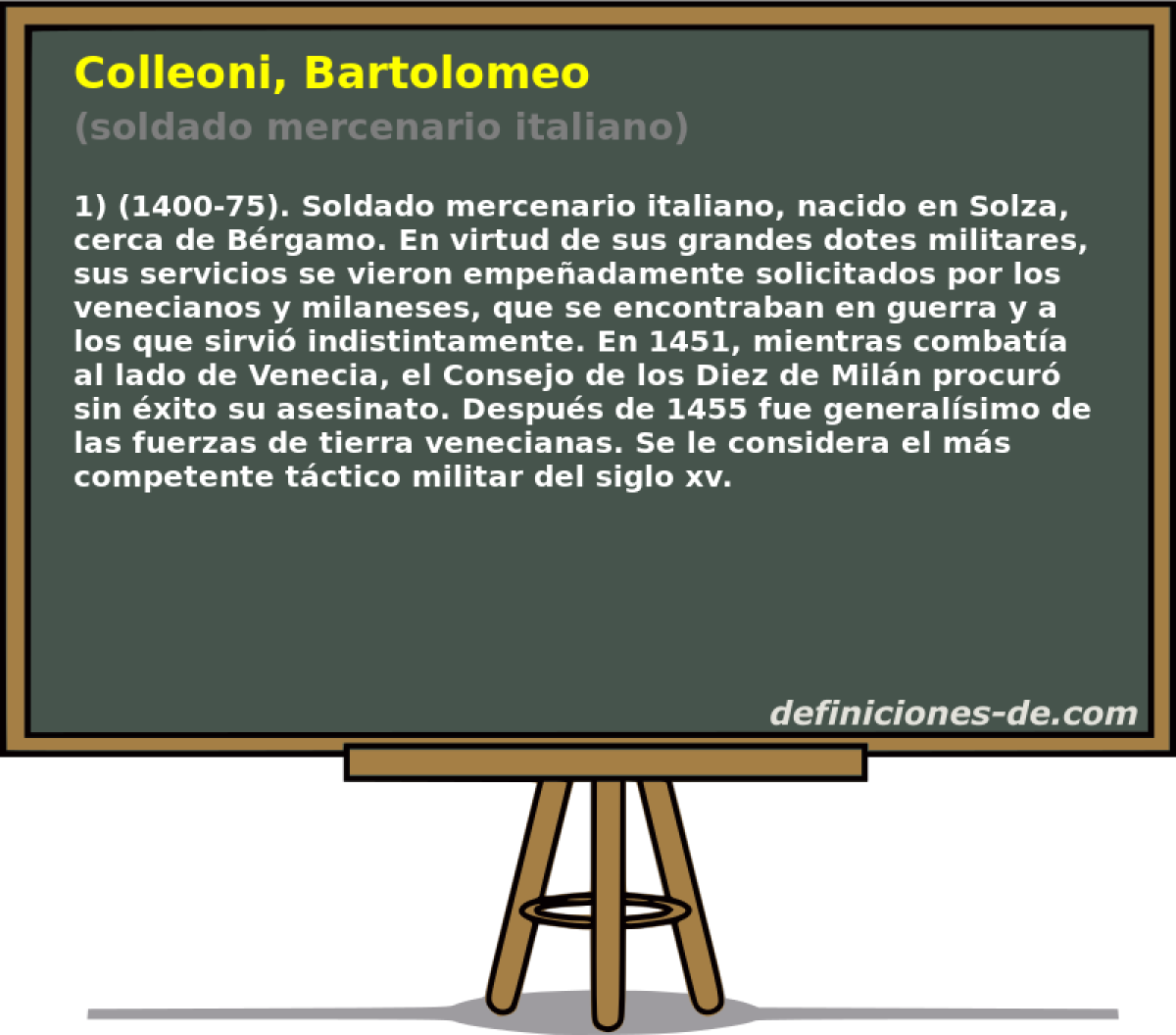 Colleoni, Bartolomeo (soldado mercenario italiano)