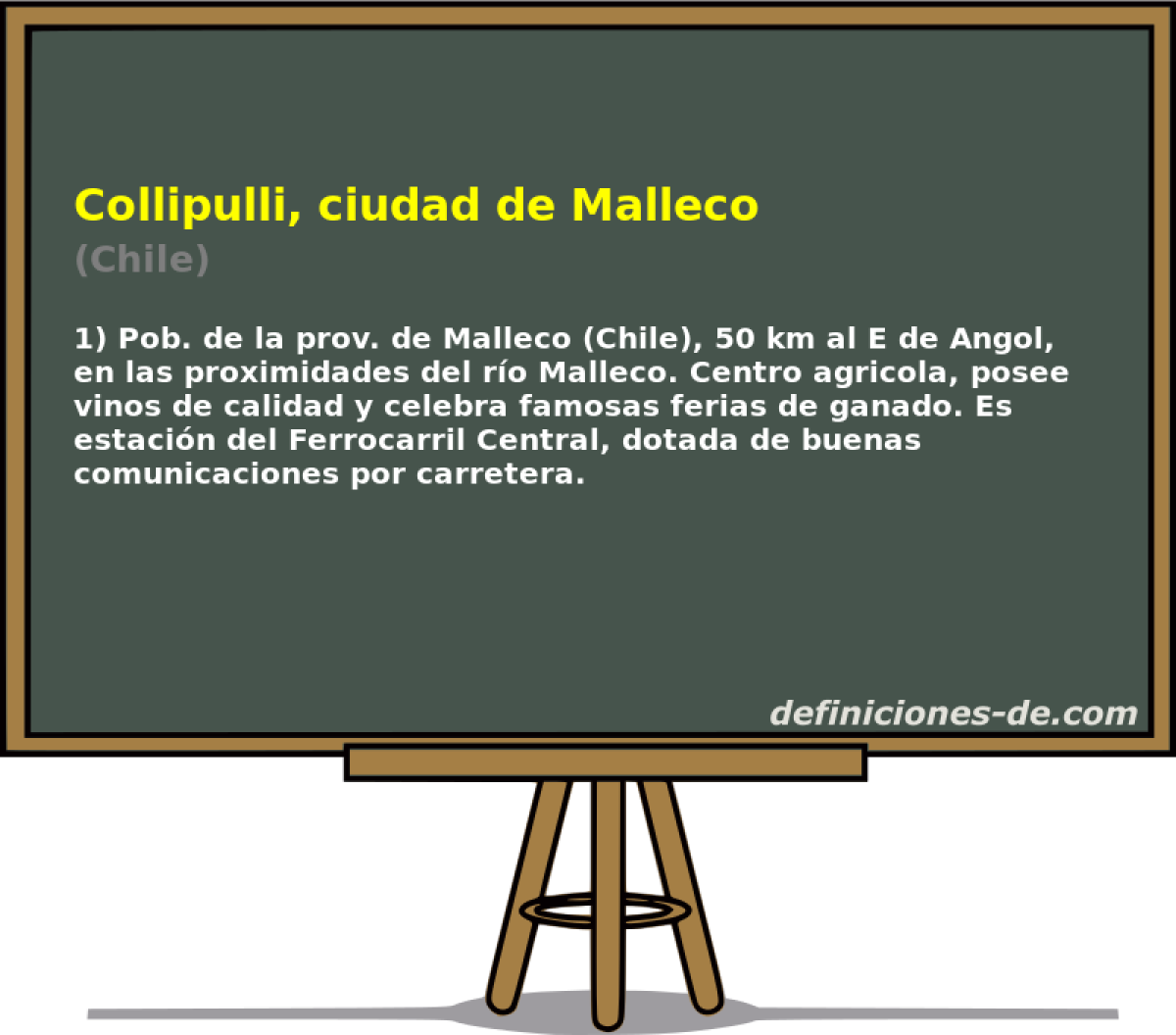 Collipulli, ciudad de Malleco (Chile)