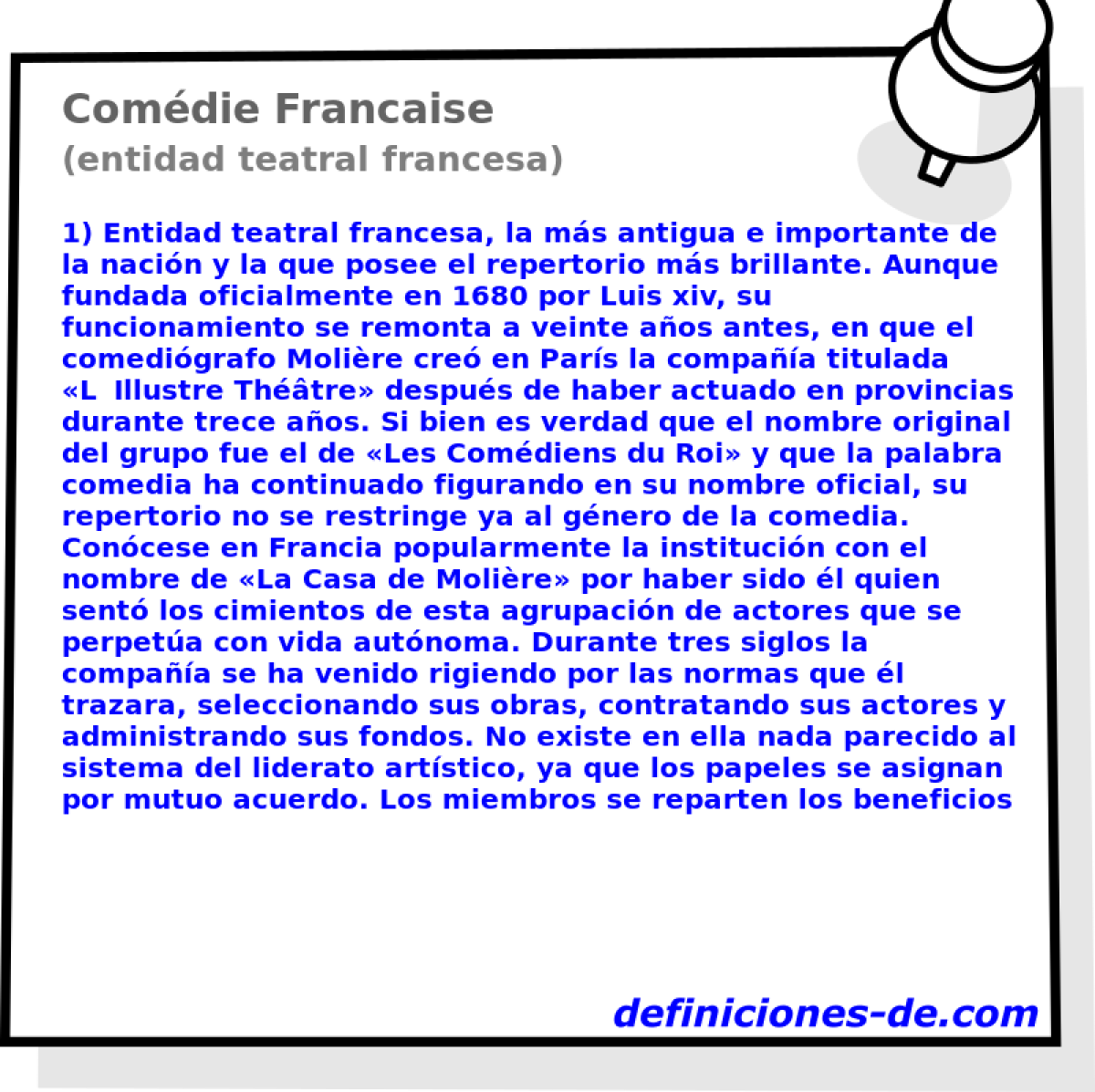 Comdie Francaise (entidad teatral francesa)