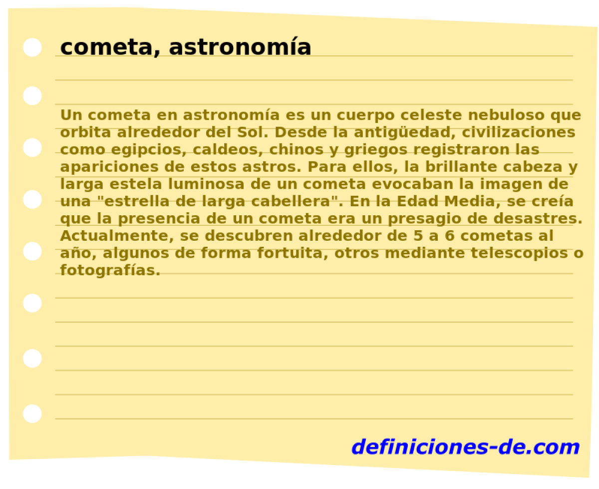 cometa, astronoma 