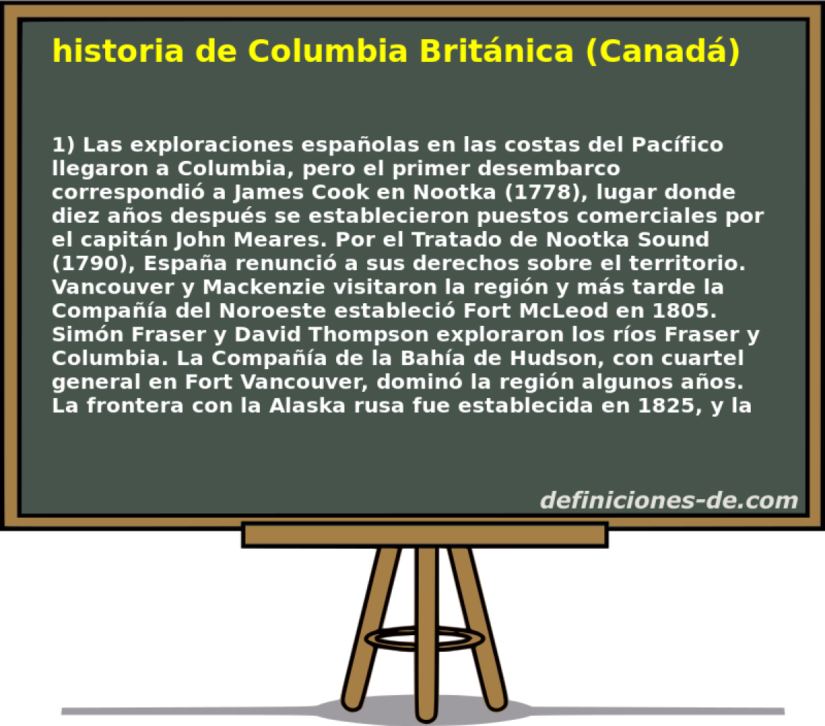 historia de Columbia Britnica (Canad) 
