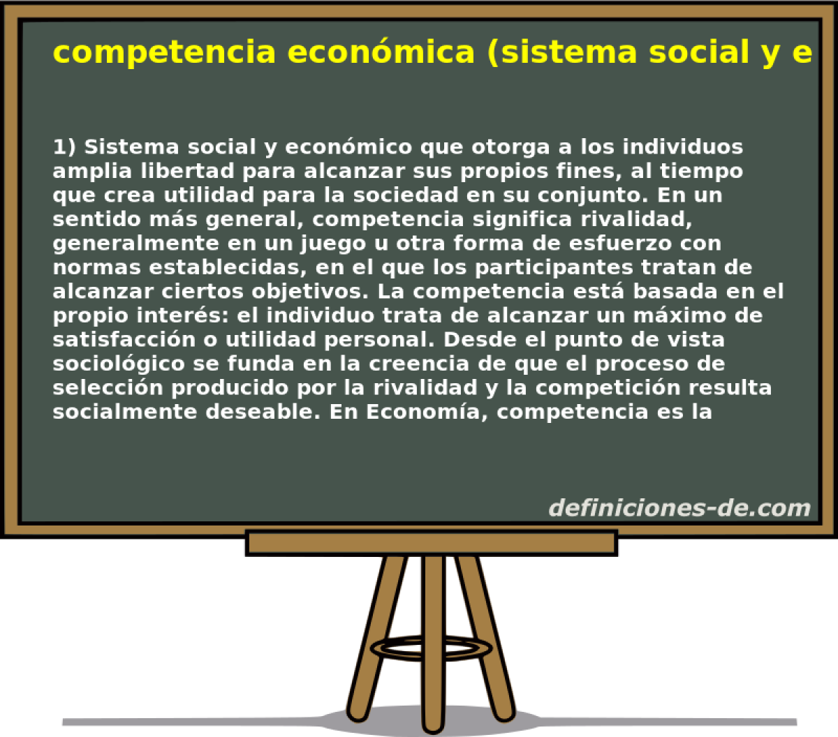 competencia econmica (sistema social y econmico) 