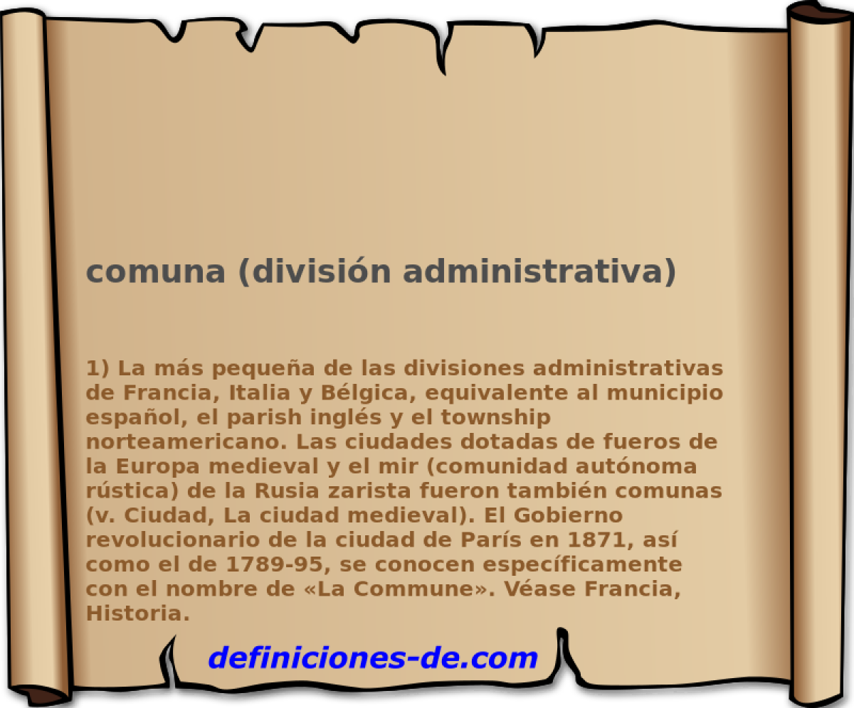 comuna (divisin administrativa) 
