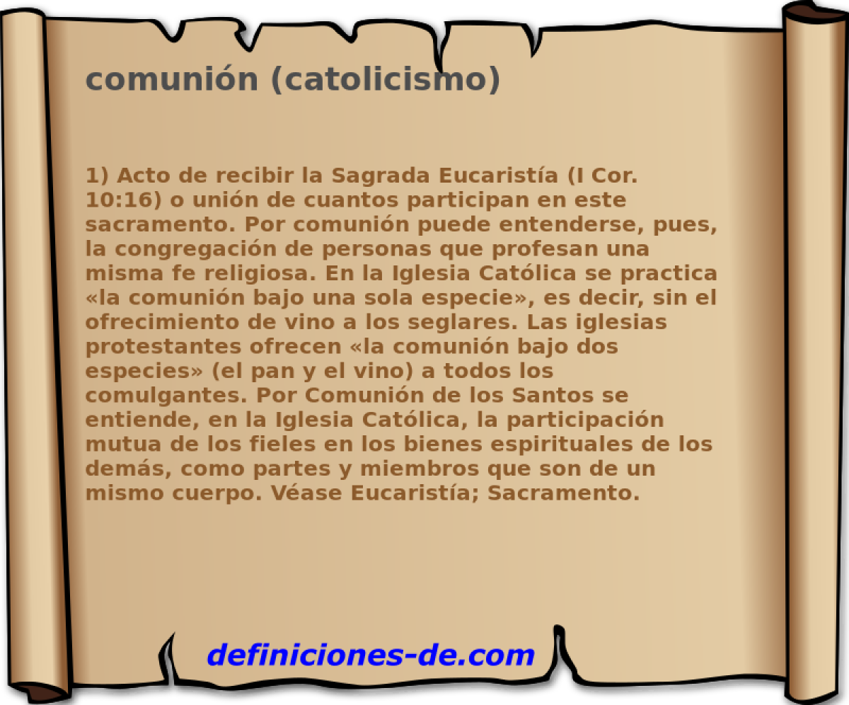 comunin (catolicismo) 
