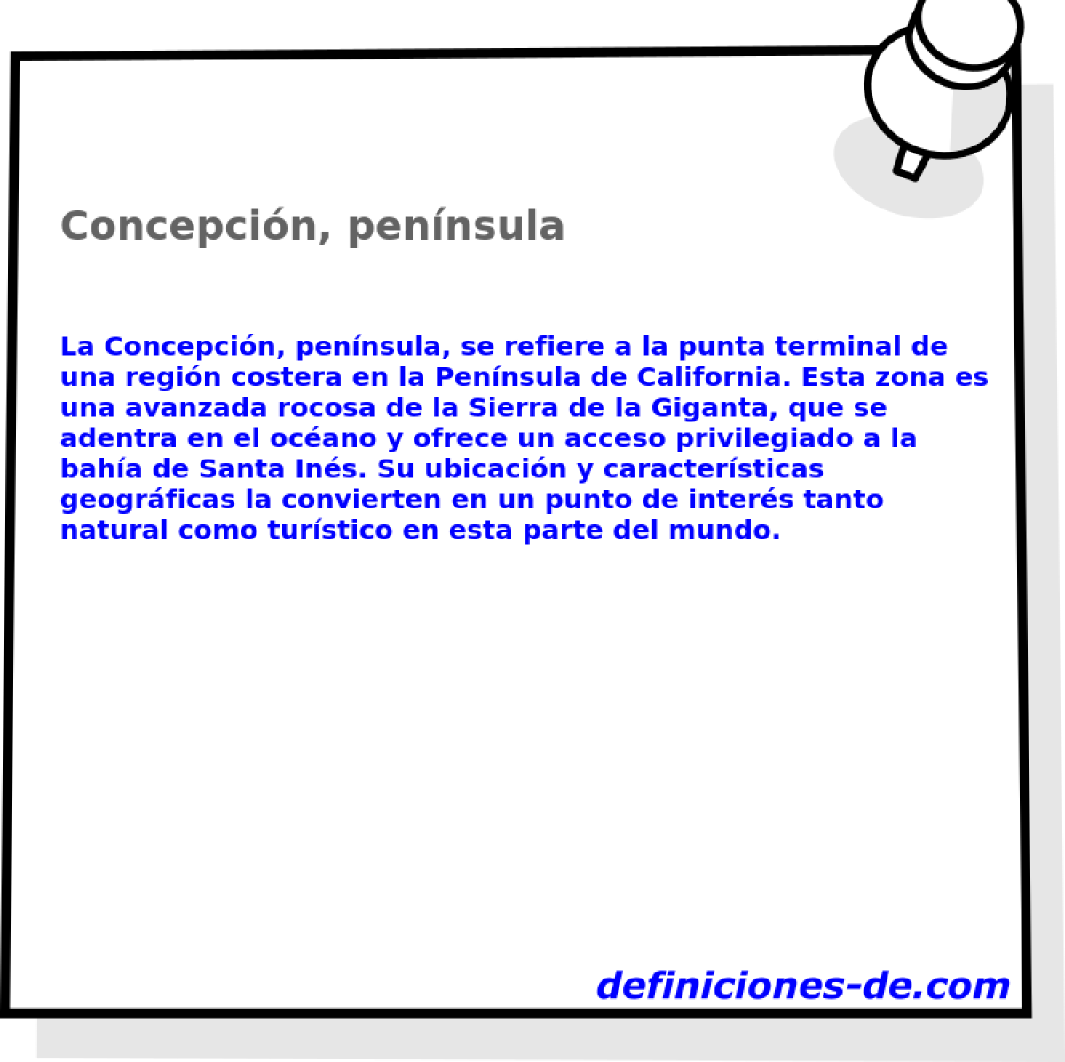Concepción, península 