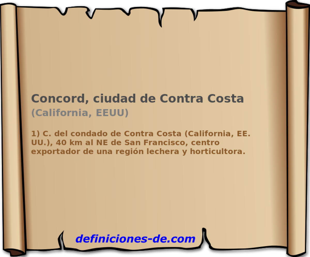 Concord, ciudad de Contra Costa (California, EEUU)