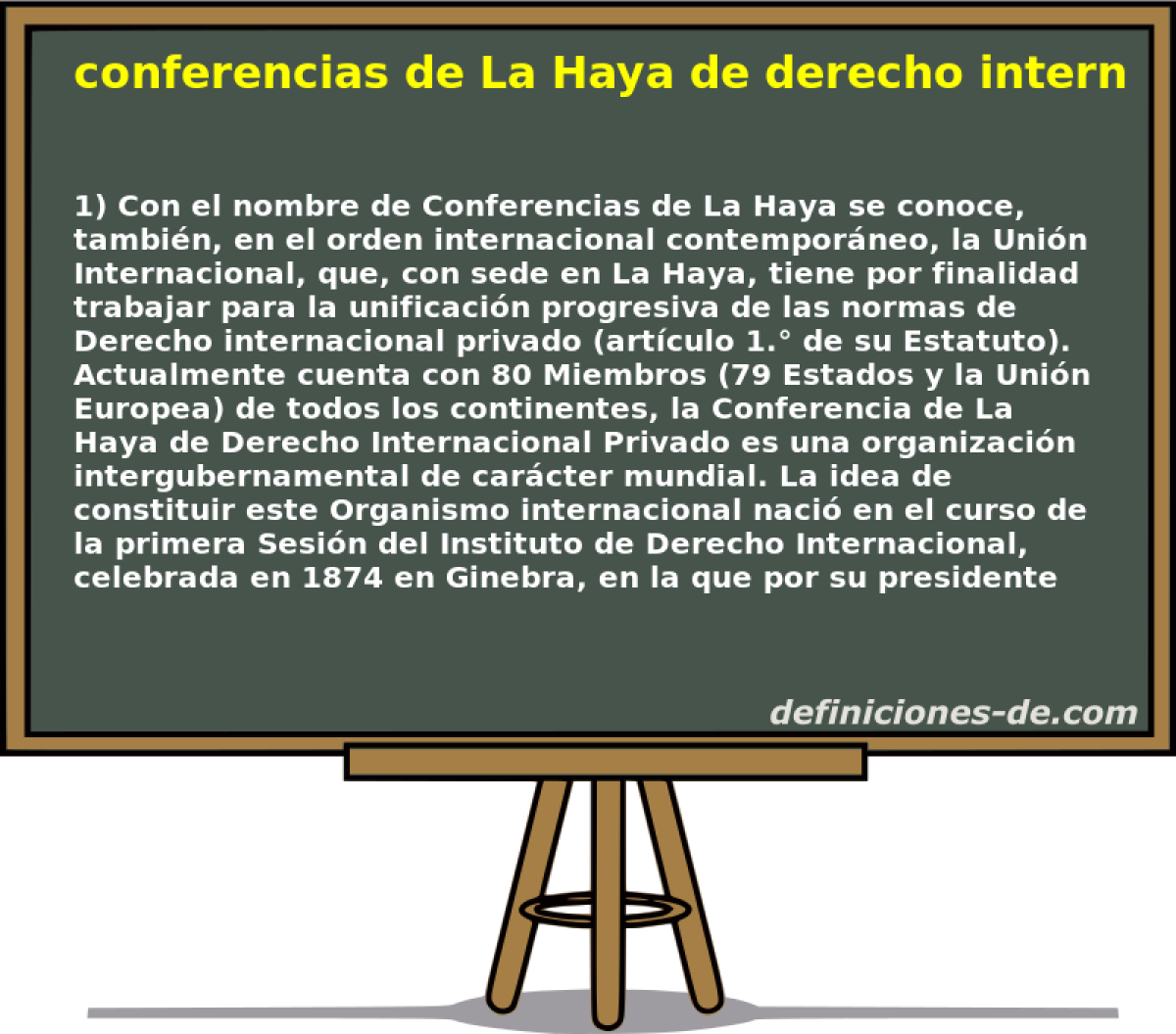 conferencias de La Haya de derecho internacional privado (historia) 