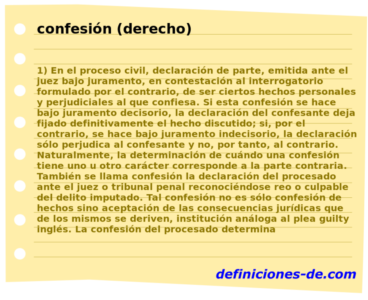 confesin (derecho) 