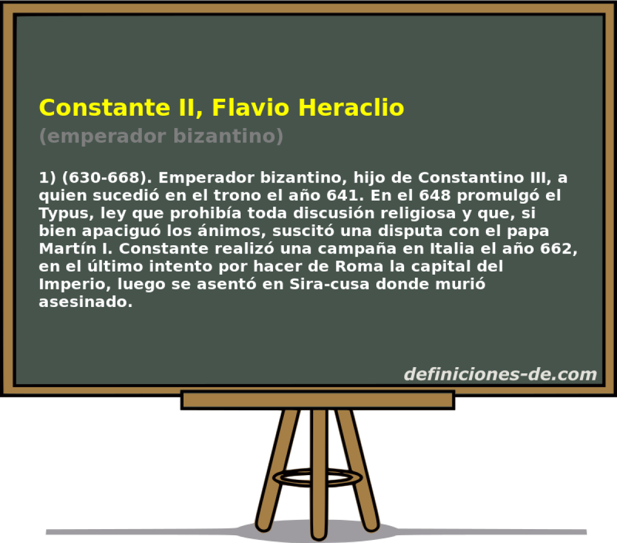 Constante II, Flavio Heraclio (emperador bizantino)